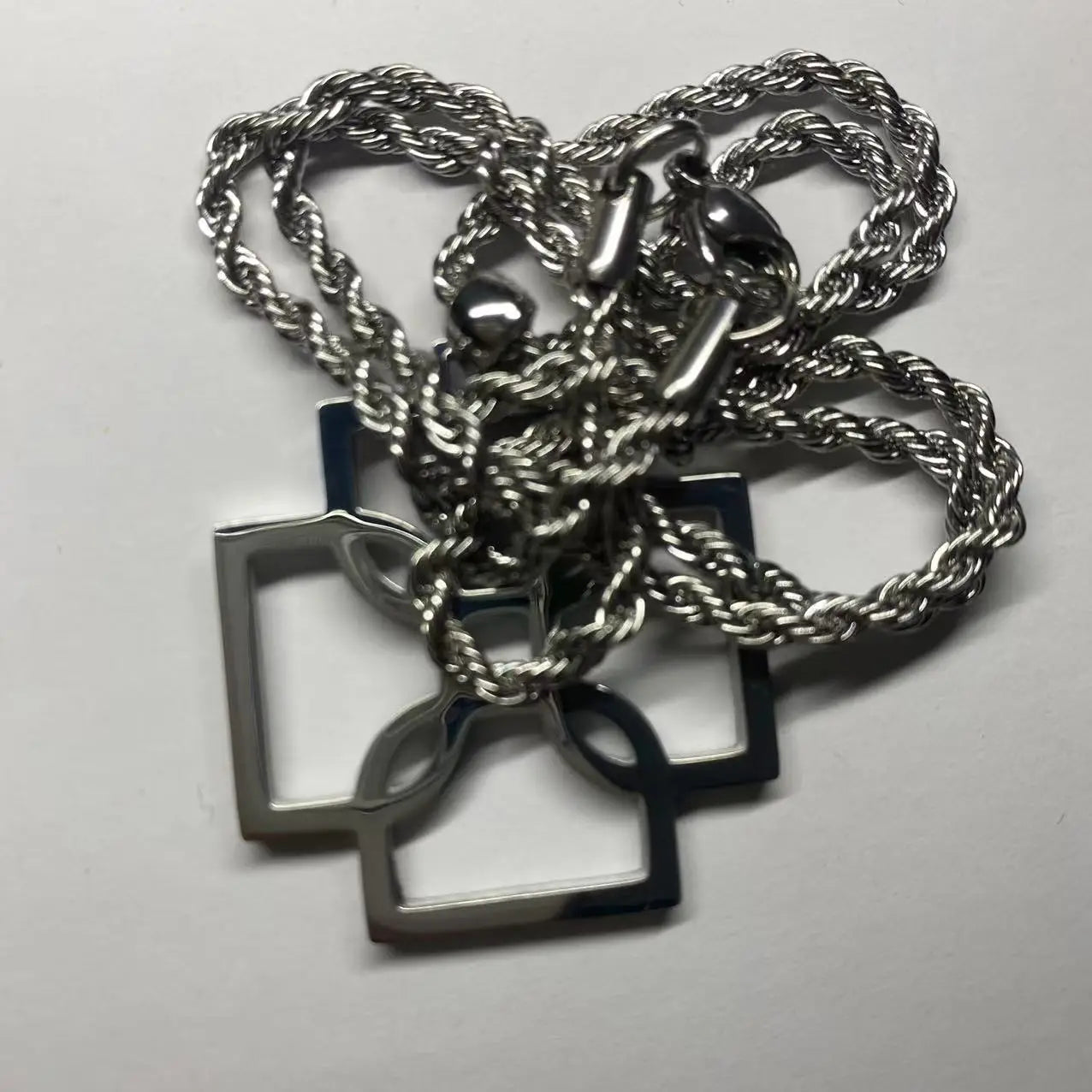 Fashion Boutique Edelstahl Halskette Hip Hop Stil Männliche und Weibliche Paar Halskette Rapper Fan Geschenk