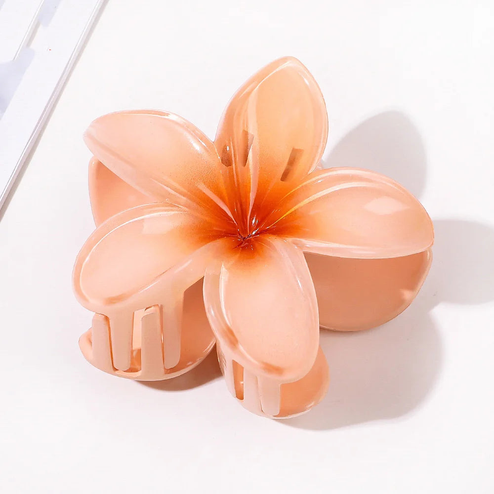 Mode Frauen Blume Haars pangen Urlaub Böhmen Ei Blume Haar Krallen Haars pangen matte Mädchen große Haarnadeln Haarschmuck