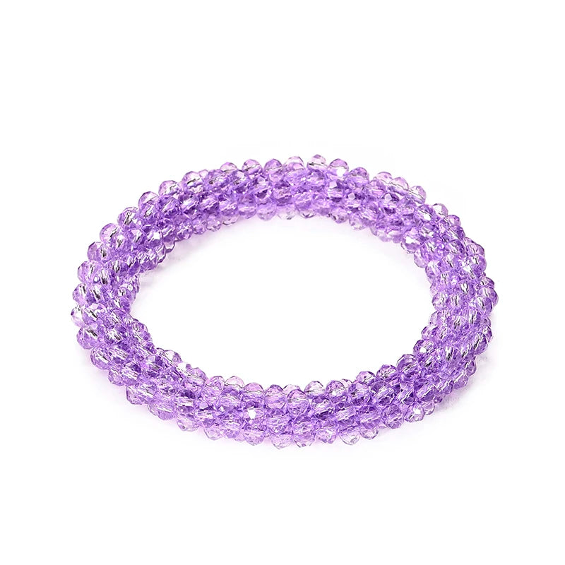 Boho Elastische Armbänder & Armreifen Für Frauen Vintage Stretch Böhmischen Femme Kristall Glas Perlen Armbänder Partei Schmuck Geschenk