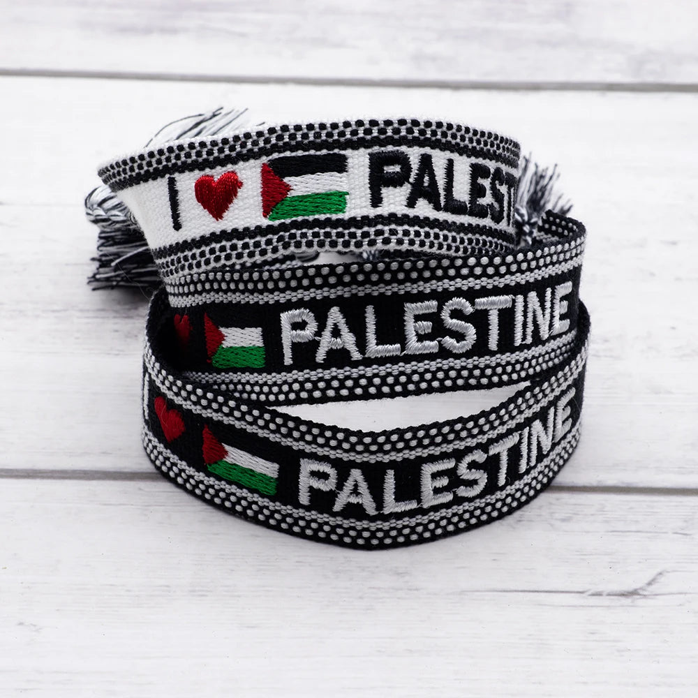 Mode handgewebte Flagge Stickerei Muster Armbänder für Frauen Männer ethnische Armband Schmuck Geschenk