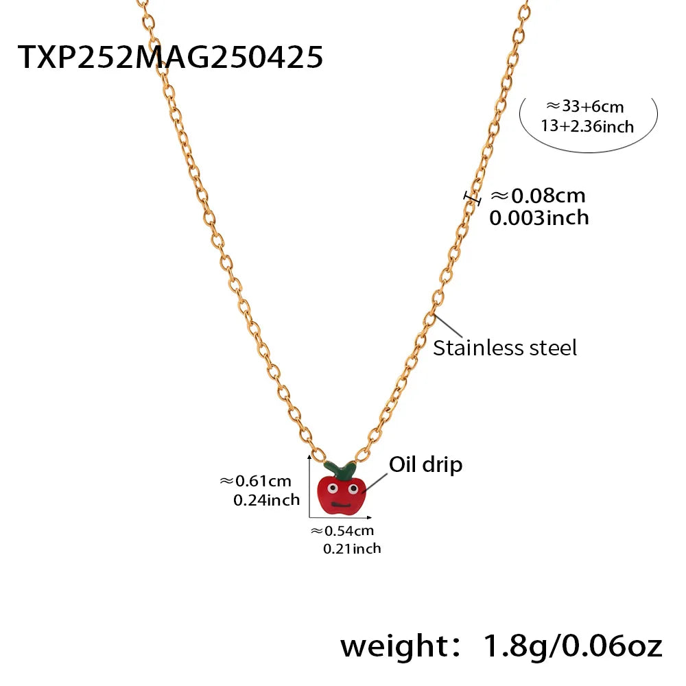 Liora Mode Emaille Bowknot Anhänger Simulierte Perle Halskette Armband Ring Ohrringe Für Mädchen Edelstahl Charme Schmuck Set