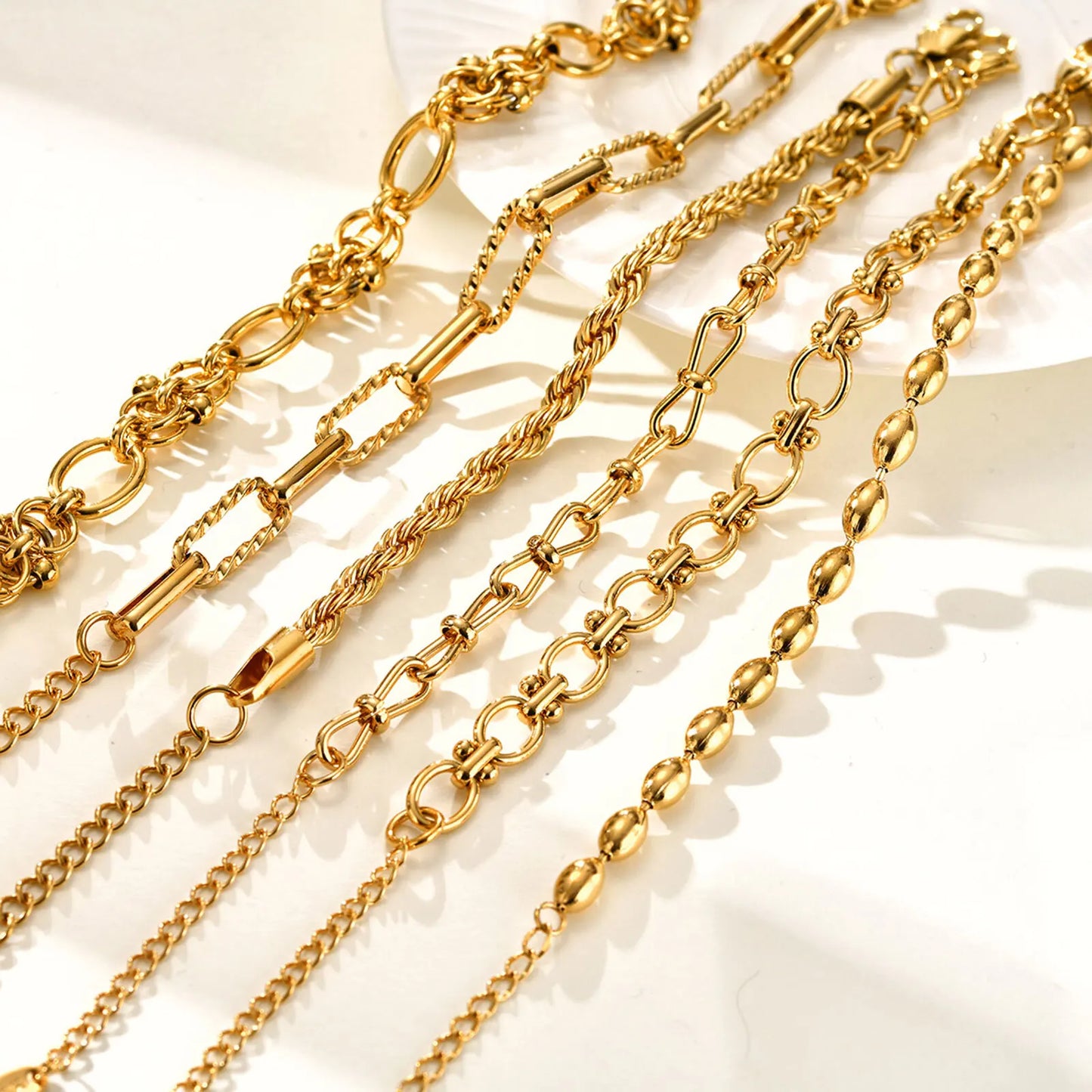 Miami Cuban Link Chain Armband für Damen, Edelstahl, goldfarben, verstellbar, minimalistische Armbänder, Schmuck, Geschenke