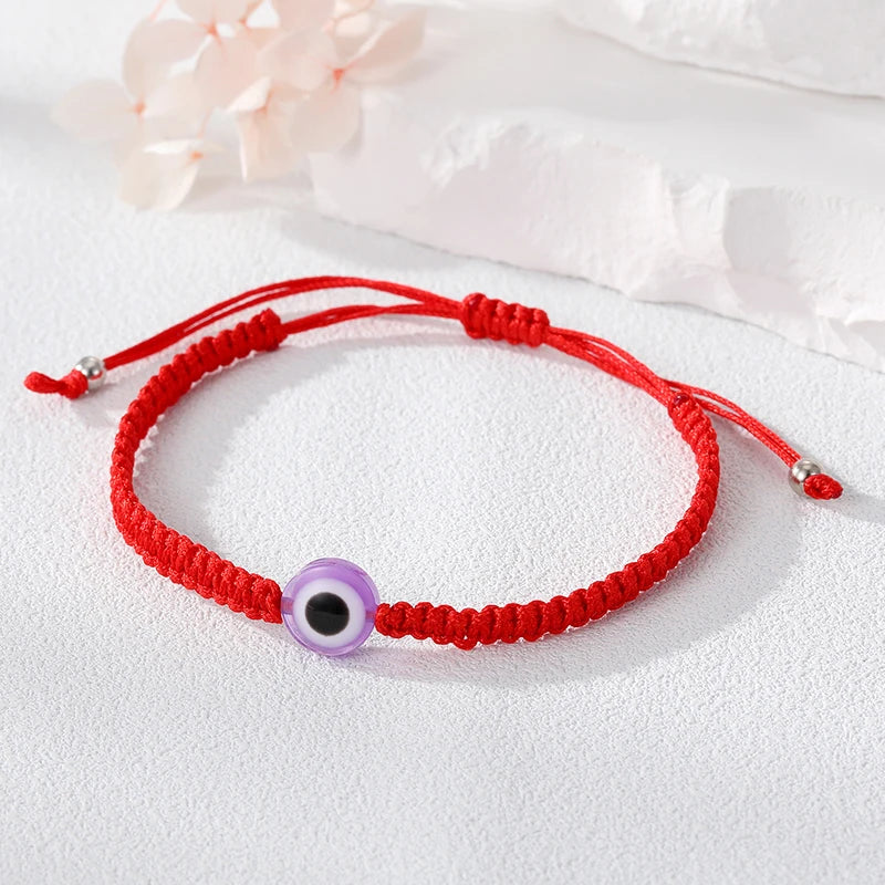 Türkische blaue böse Blick Perle Glück Seil Armbänder Frauen Männer Paare Vintage handgemachte geflochtene Auge Hand Kette Handgelenk Hochzeit Schmuck