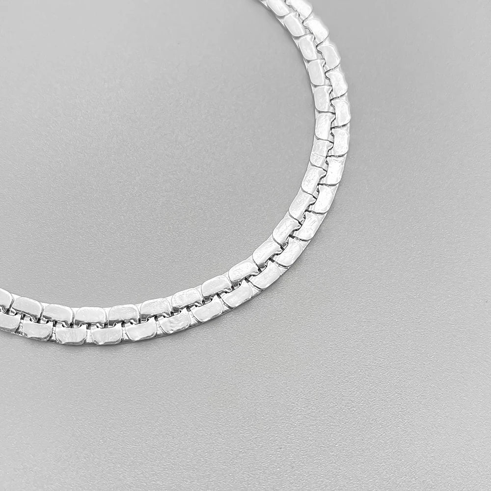 ELANDIS 14 Karat vergoldetes, wasserdichtes Metallstruktur-Armband mit klobiger Kette, Edelstahl-Armband, modischer Herrenschmuck, 48-Stunden-Versand