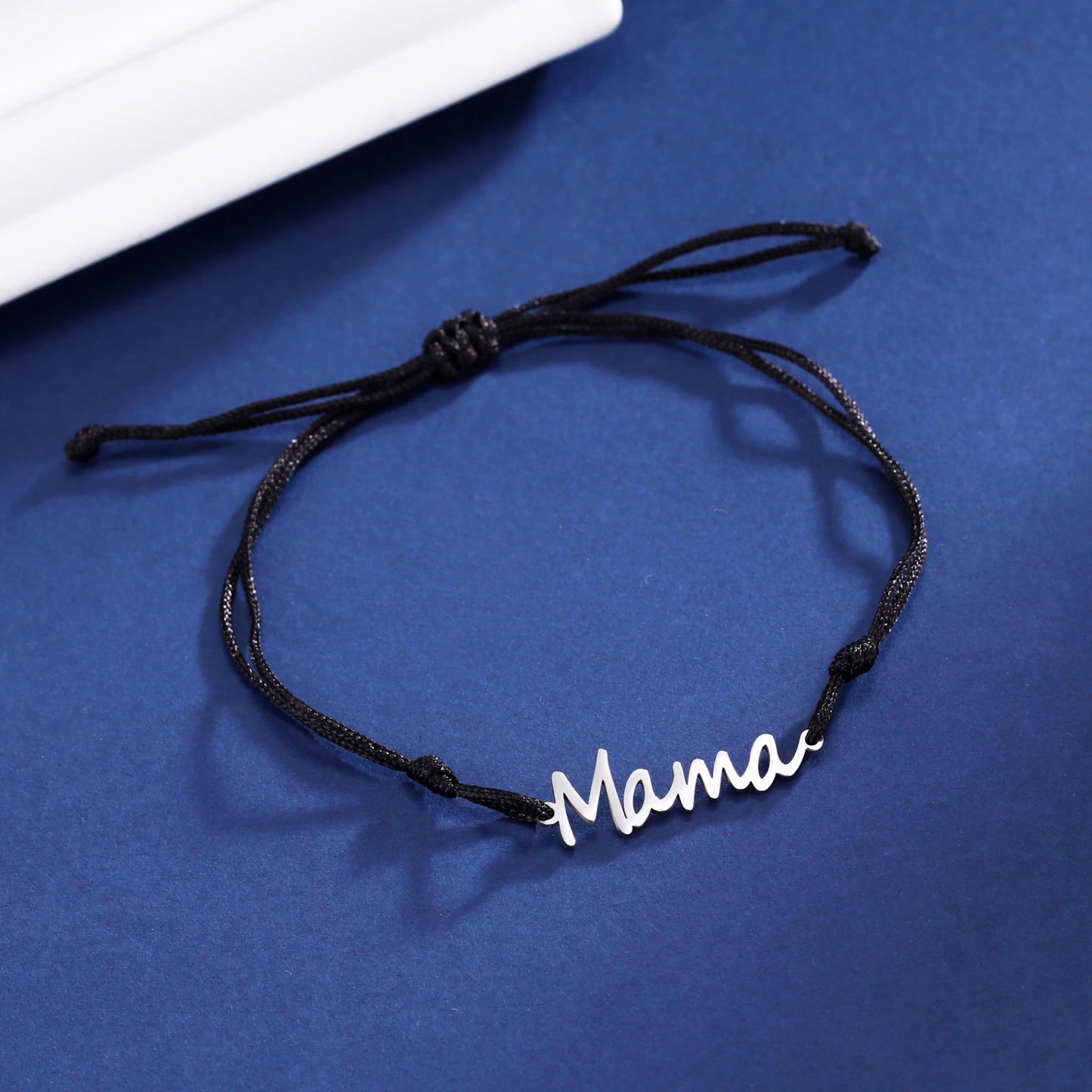 Teamer Buchstaben Mama Anhänger Armband Frauen Rote Schnur Armbänder Edelstahl Schmuck Pulseras 2025, Muttertagsgeschenk Großhandel