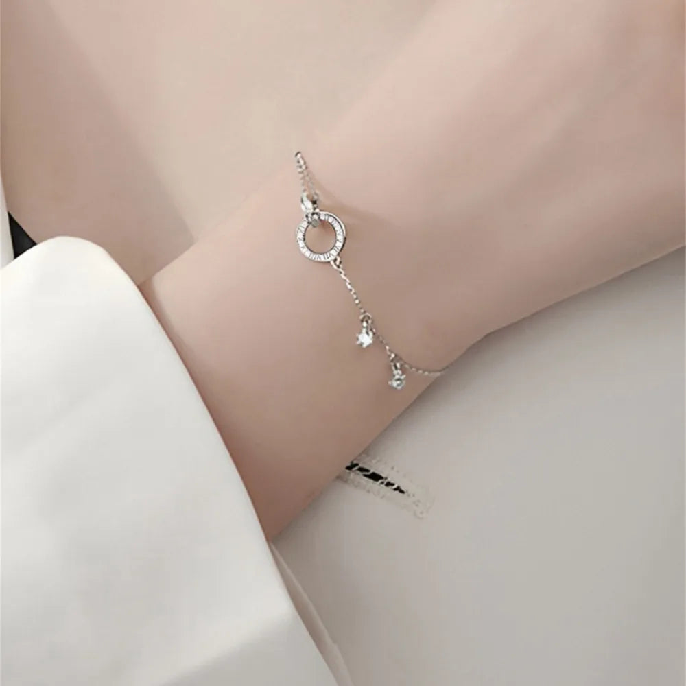 Trumium neue s925 Sterling Silber Armbänder für Frauen römische digitale Armband weibliche Retro-Stil Luxus Schmuck Mädchen Geschenke