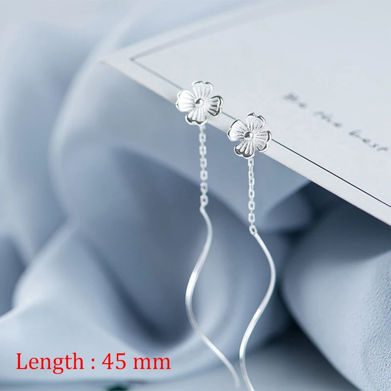 Einfache Stil Box Kette Quaste Drop Ohrringe Für Frauen Lange Baumeln Ohrring Piercing Linie Zubehör Dünne Mini Trendy Ohr Schmuck