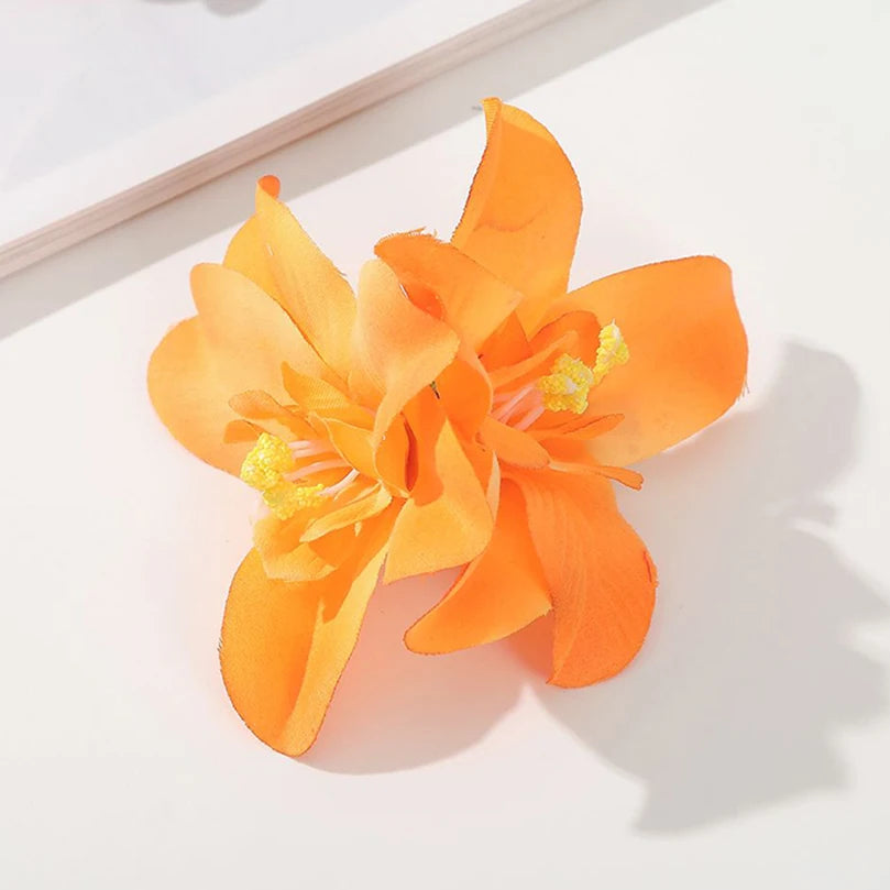 AWAYTR Böhmen Canna Blumen Kleine Haarspangen Hawaii Brautblumen Haarspangen Haarnadeln Haarspange für Hochzeit Haarschmuck