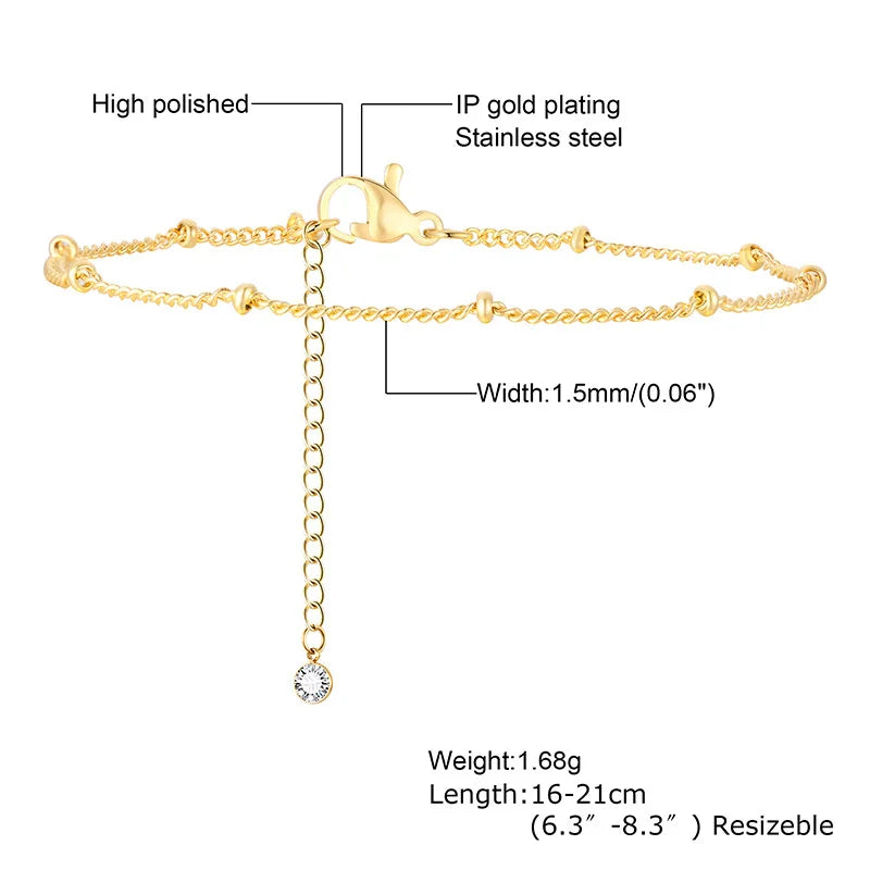 10 mm Stretch-Perlen-Armband für Damen, einfacher stapelbarer Schmuck