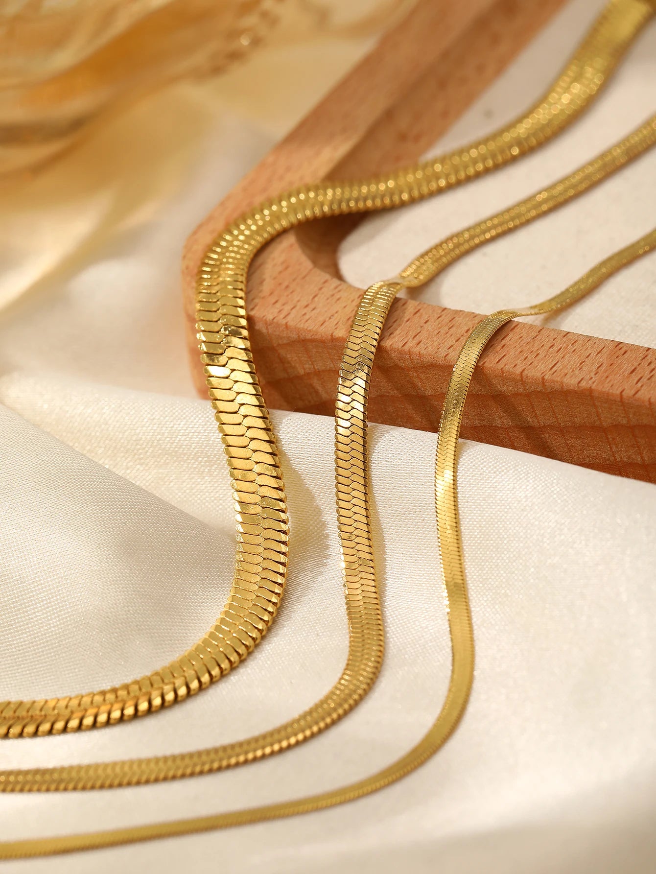 Edelstahl-Fußkettchen, 3-teilig, minimalistisch, flach, Schlangenkette, Design-Sinn-Fußkettchen für Damen, Schmuck, Strand, Party, neue Streetwear