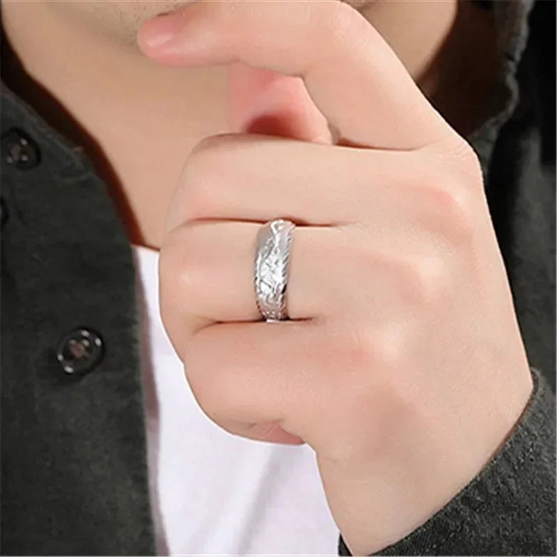 Offener Herrenring mit 24-Karat-Vergoldung, Herren-Drachenring, herrschsüchtiger Modering-Accessoire-Ringe für Männer
