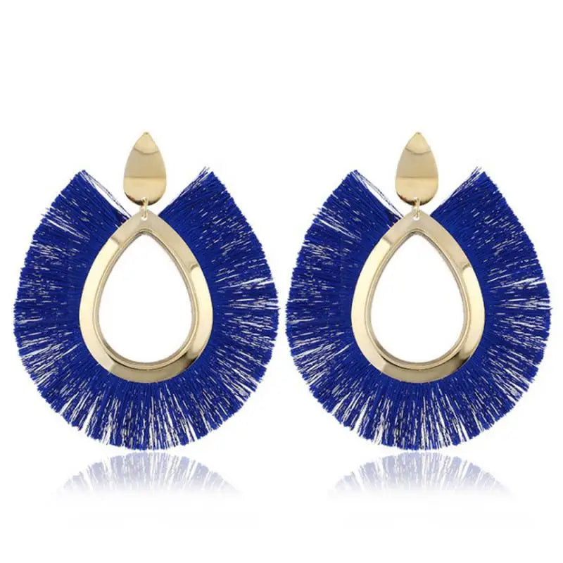 Bohemian Quaste Ohrringe Frauen Runde Große Vintage Ohrringe Ethnische Boho Quaste Lange Baumeln Ohrringe Schmuck Geschenke