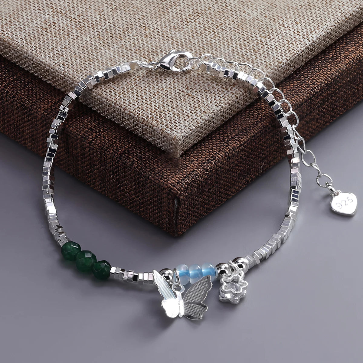 VENTFILLE 925 Sterling Silber Linie Extrem feines Armband für Frauen Liebe Haert Bead Koreanische Ins Süße Schmuck Geschenk Dropshipping