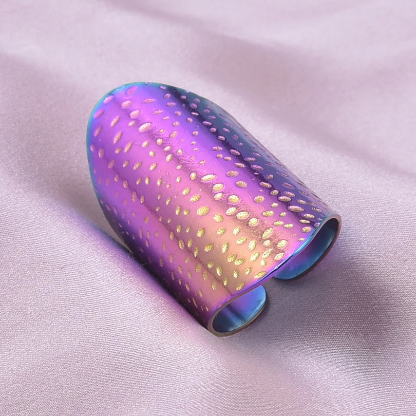 1/2/3 stücke mischen Farbe klobigen breiten Ring offene Edelstahl ringe für Frauen Männer Accessoires unregelmäßige Oberfläche kpop Modeschmuck