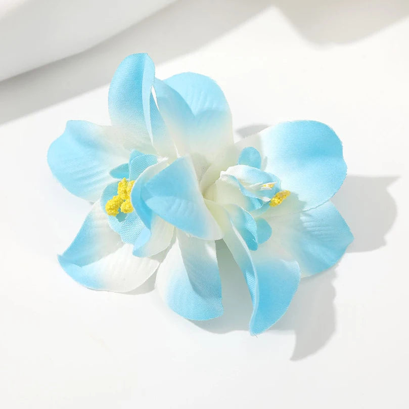 AWAYTR Böhmen Canna Blumen Kleine Haarspangen Hawaii Brautblumen Haarspangen Haarnadeln Haarspange für Hochzeit Haarschmuck