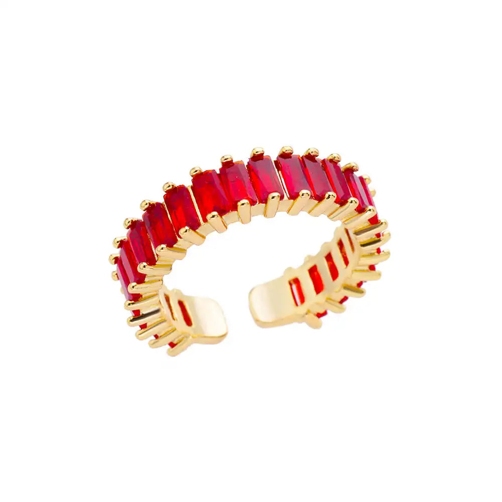 Farbige Kubikzircon Quadrat Ringe Für Frauen Männer Edelstahl Gold Farbe Kristall Hochzeit Ring Luxus Schmuck Geschenk bague femme