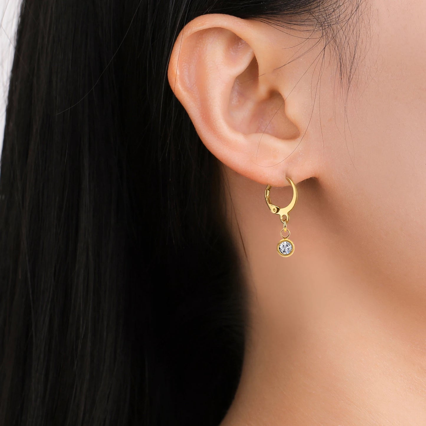 Lucktune Goldfarbene Kette, lange Quaste, Tropfenohrlinie, Edelstahl, Zirkon-Ohrringe für Frauen, Schmuck, Hochzeitsgeschenke, 2025, neu