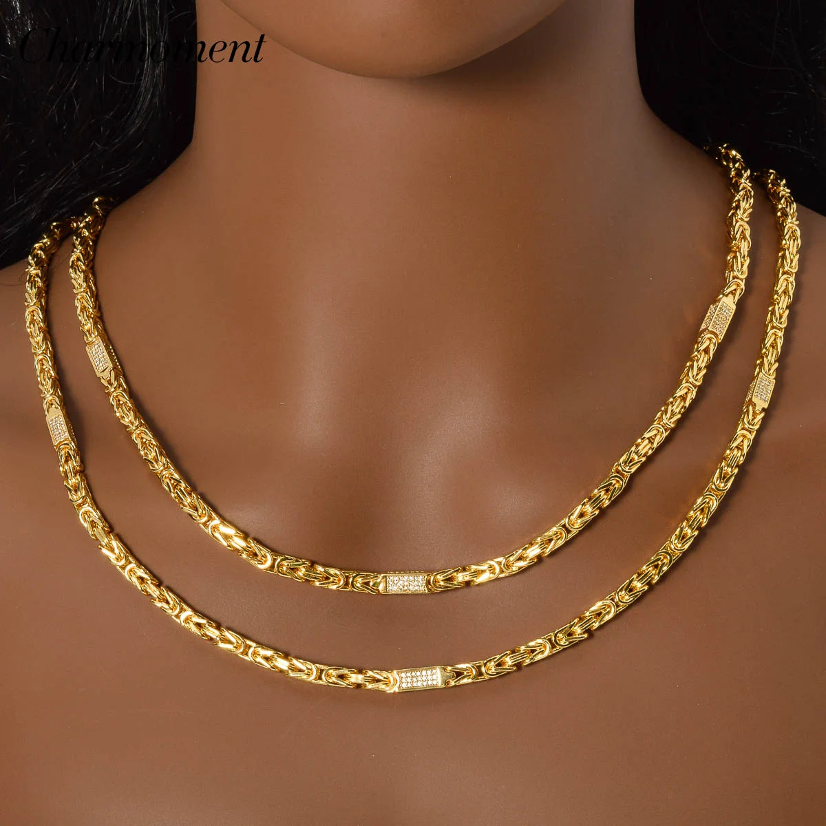 Neue Geometrische Kristall Halskette für Frauen Chic 18k Gold Überzogene Metall Halsband Schlüsselbein kette Weibliche Exquisite Schmuck Heißer verkauf