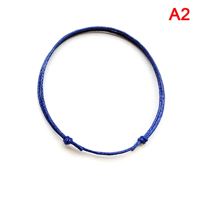 Seil Fußkettchen schwarz rot Farbe verstellbares Armband klassische Männer Frauen Sommer Barfuß Sandalen Fußkettchen Schmuck