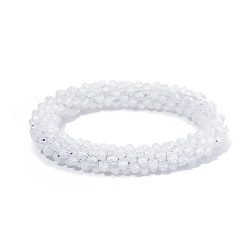 Boho Elastische Armbänder & Armreifen Für Frauen Vintage Stretch Böhmischen Femme Kristall Glas Perlen Armbänder Partei Schmuck Geschenk