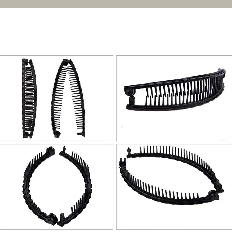 Neue Einfarbig Vintage Banana Haar Clip für Frauen Mädchen Welle Kamm Haarnadel Haar Stil Werkzeug Mode Praktische Haar Zubehör