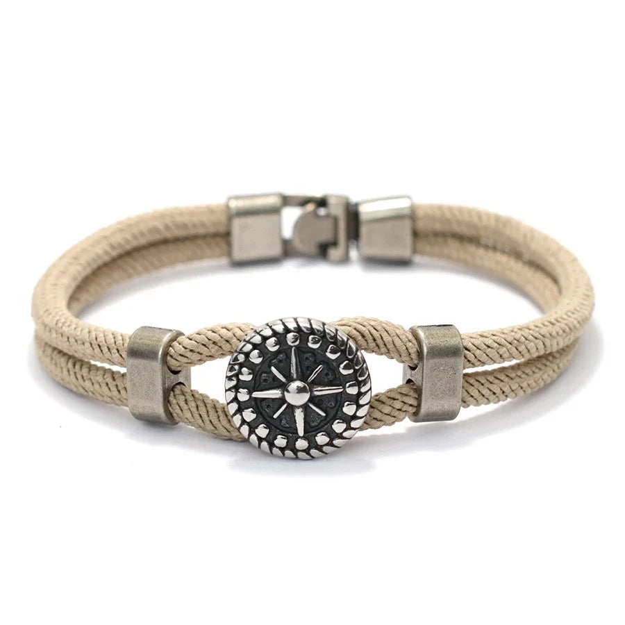 Neues Wikinger-Armband für Männer, Klasse A, 4 mm, Seilwickelarmband, Armreif, Cordon Homme, perfektes Geschenk für Ihn, Lokomotive, Handzubehör