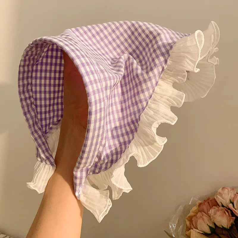 Spitze Dreieckiges Haar Schal Stirnband Quadratisches Kopftuch Haarband Turban Verband Bandana Stirnband Frauen Headwrap Haar Zubehör