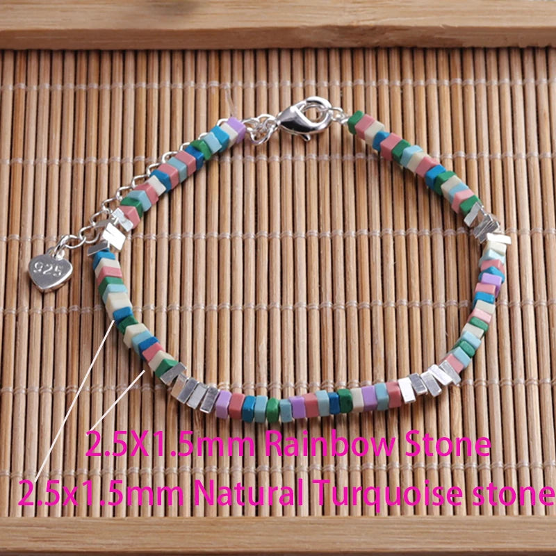 VENTFILLE 925 Sterling Silber Linie Extrem feines Armband für Frauen Liebe Haert Bead Koreanische Ins Süße Schmuck Geschenk Dropshipping