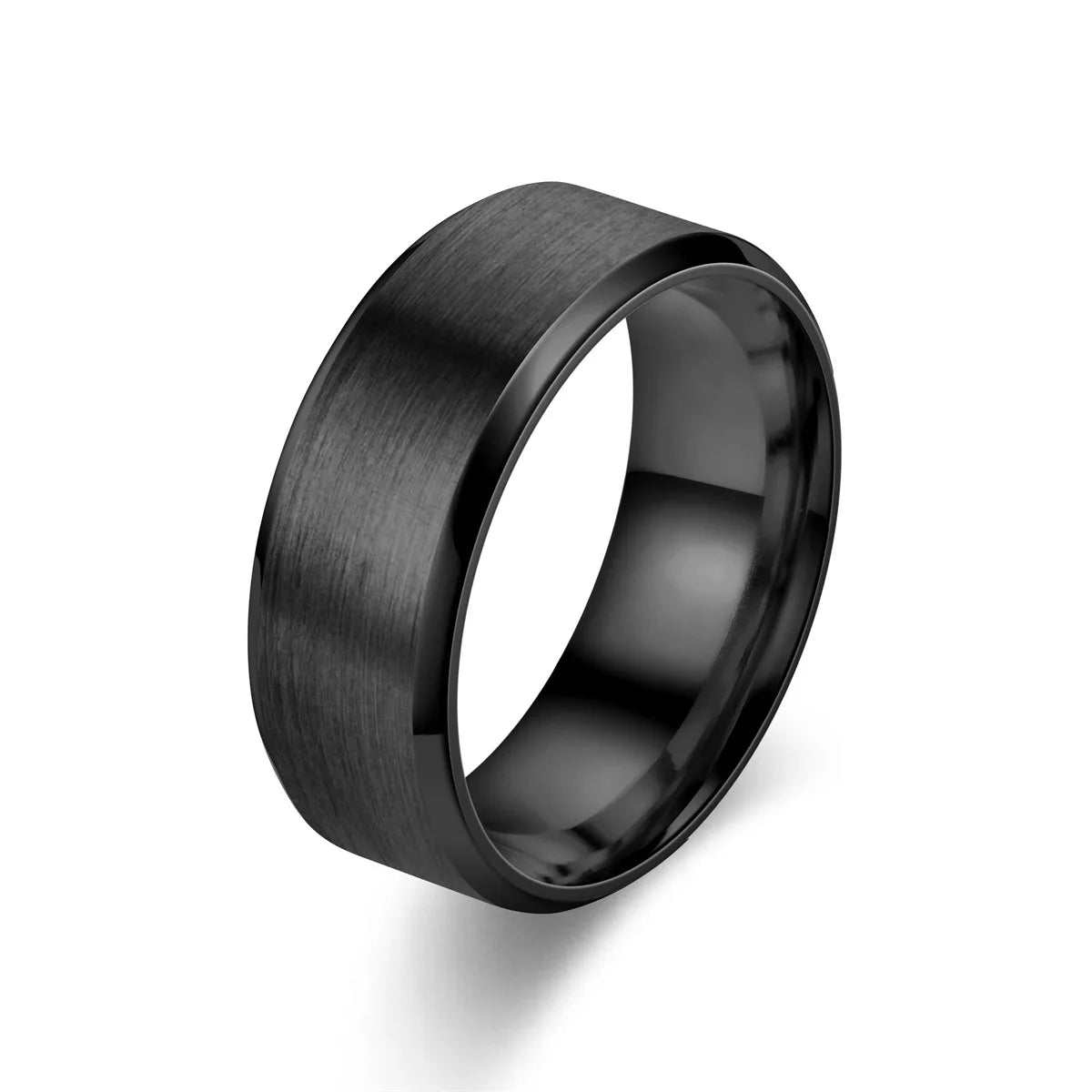 6 Farben klassischer 8 mm Wolfram-Herrenring mit Oberfläche aus gebürstetem Edelstahl für Frauen, Ehering, Paare, Schmuckzubehör