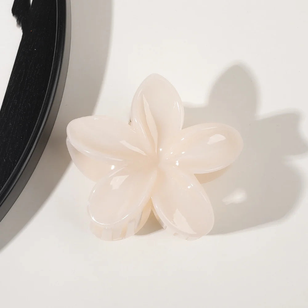 Mode Frauen Blume Haars pangen Urlaub Böhmen Ei Blume Haar Krallen Haars pangen matte Mädchen große Haarnadeln Haarschmuck