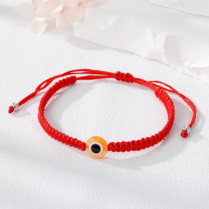 Türkische blaue böse Blick Perle Glück Seil Armbänder Frauen Männer Paare Vintage handgemachte geflochtene Auge Hand Kette Handgelenk Hochzeit Schmuck