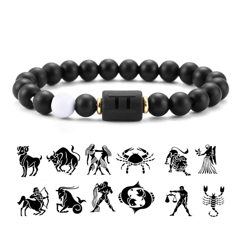 12-Sterne-Schilder, Schmuck für Frauen, Steinbock, Krebs, Löwe, Skorpion, Zwillinge, Schütze, Widder, Jungfrau, Wassermann, Armbänder, Freundschaftsgeschenk