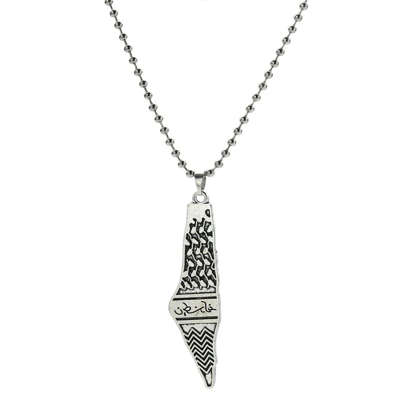 Keffiyeh Anhänger Kette Halskette Schal Form personal isierte Charme trend igen Schmuck Geschenk