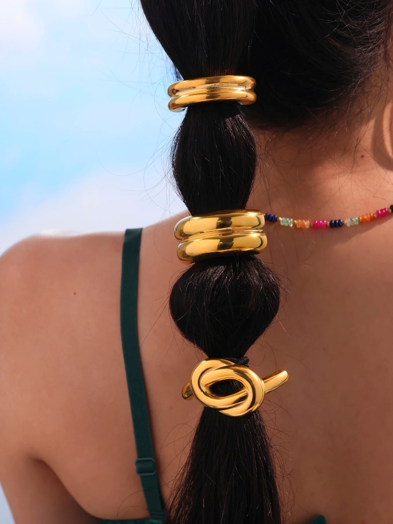 Schickes geometrisches Stirnband, Haarschmuck, Strickstil, Accessoires, Schmuck, elastisches Band, Pferdeschwanzhalter