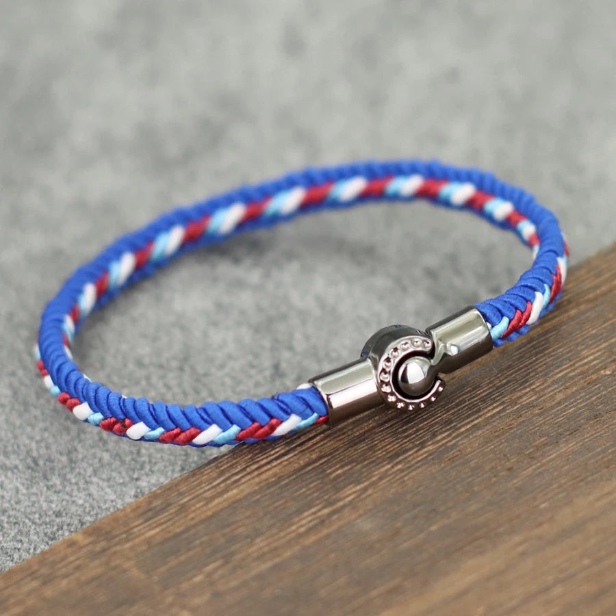 Neue Klasse A Ethnische Seil Armband Für Männer Frauen Magnet Schnalle Handgemachte Weaven Armreif Freizeit Pulseira Zubehör Hombre Hombre