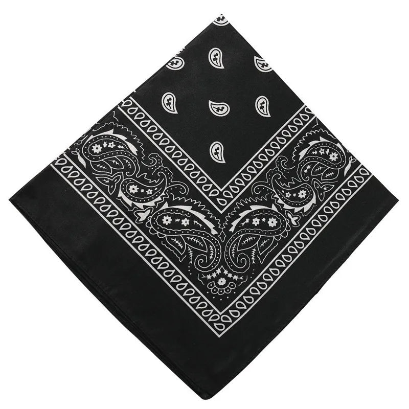 Hip Hop Frauen Bandana Schal Mädchen Kinder Punk Quadratische Bandanas Kopfbedeckung Mode Böhmischen Kopf Schal Stirnbänder Haar Zubehör 2024