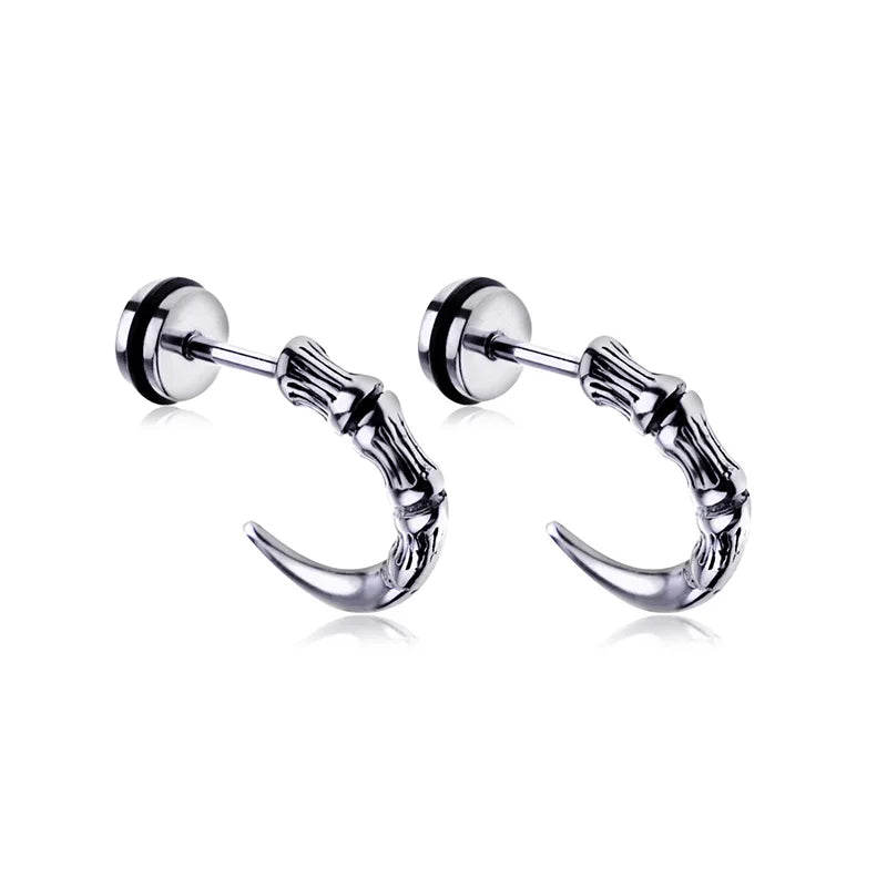 Neueste 1 Paar Edelstahl Kreuz Anhänger Baumeln Lange Quaste Unisex Creolen Männer/Frauen Punk Gothic Schmuck Beste Geschenke