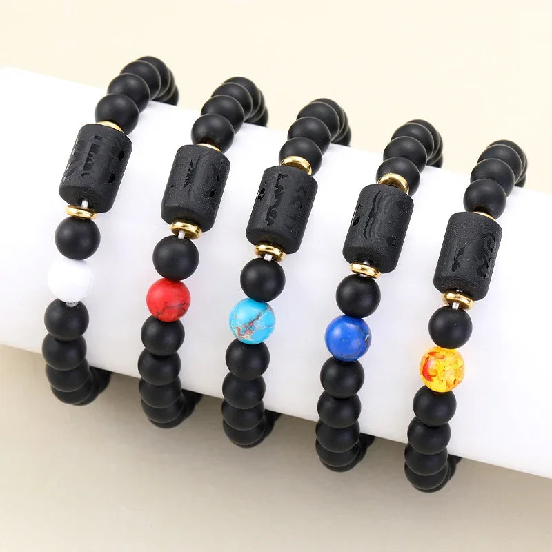 12-Sterne-Schilder, Schmuck für Frauen, Steinbock, Krebs, Löwe, Skorpion, Zwillinge, Schütze, Widder, Jungfrau, Wassermann, Armbänder, Freundschaftsgeschenk