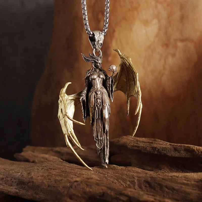 Gothic Green Stone Bull Skull Halskette Anhänger Punk Tier Halskette Herren Stier Sternzeichen Amulett Schmuck Jubiläumsgeschenk
