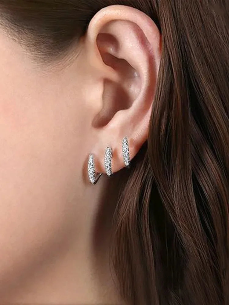 Ohrstecker aus 925er-Sterlingsilber mit Krallen und Kristall-Gold-Ohrring, AAA-Stein, modernes Design, Modeaccessoires für Damen, 2025, Schmuck