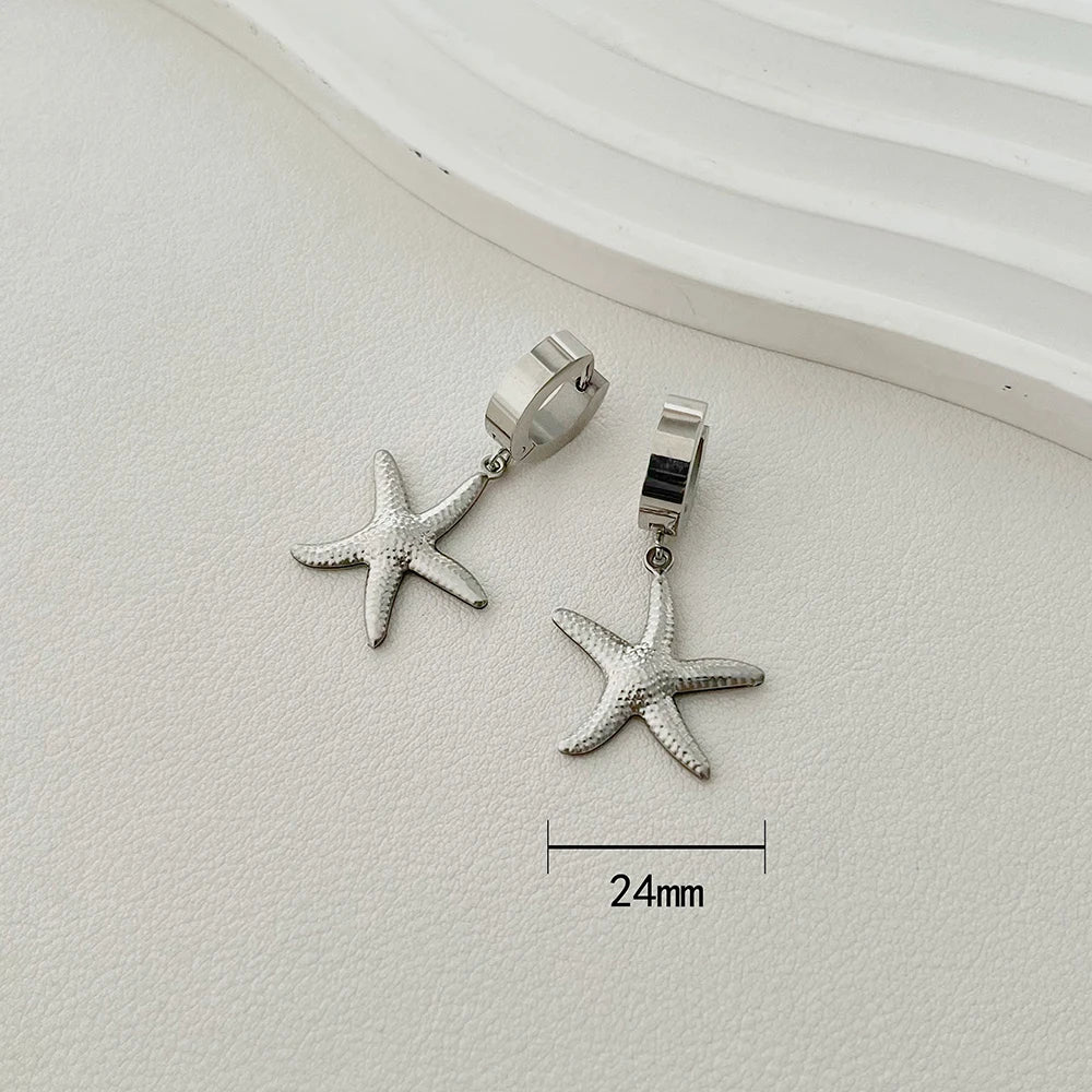 ALTERA Neue Böhmen Handgemachte Edelstahl Halskette Ohrringe Armband Shell Seestern Charme Wasserdicht Schmuck Set Sommer Strand