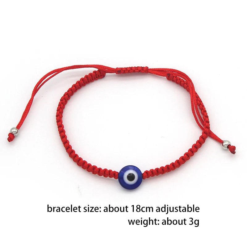 1 Stück einfache türkische böse Blick Ojo-Armbänder für Männer Frauen Augen mexikanisches Seil gewebte Armbänder Schmuck trendige Accessoires Geschenk 2024