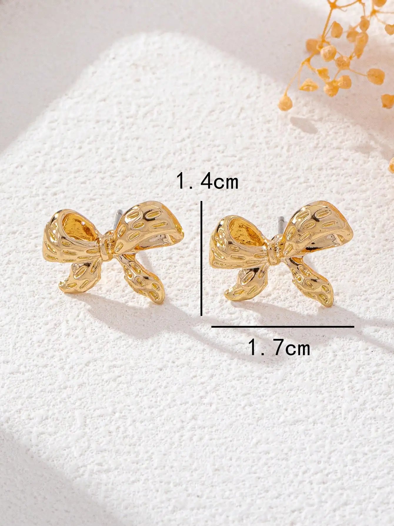 1 Paar elegante Ohrstecker mit gedrehten Schleifenknoten, schlichtes und modisches Alltagsaccessoire