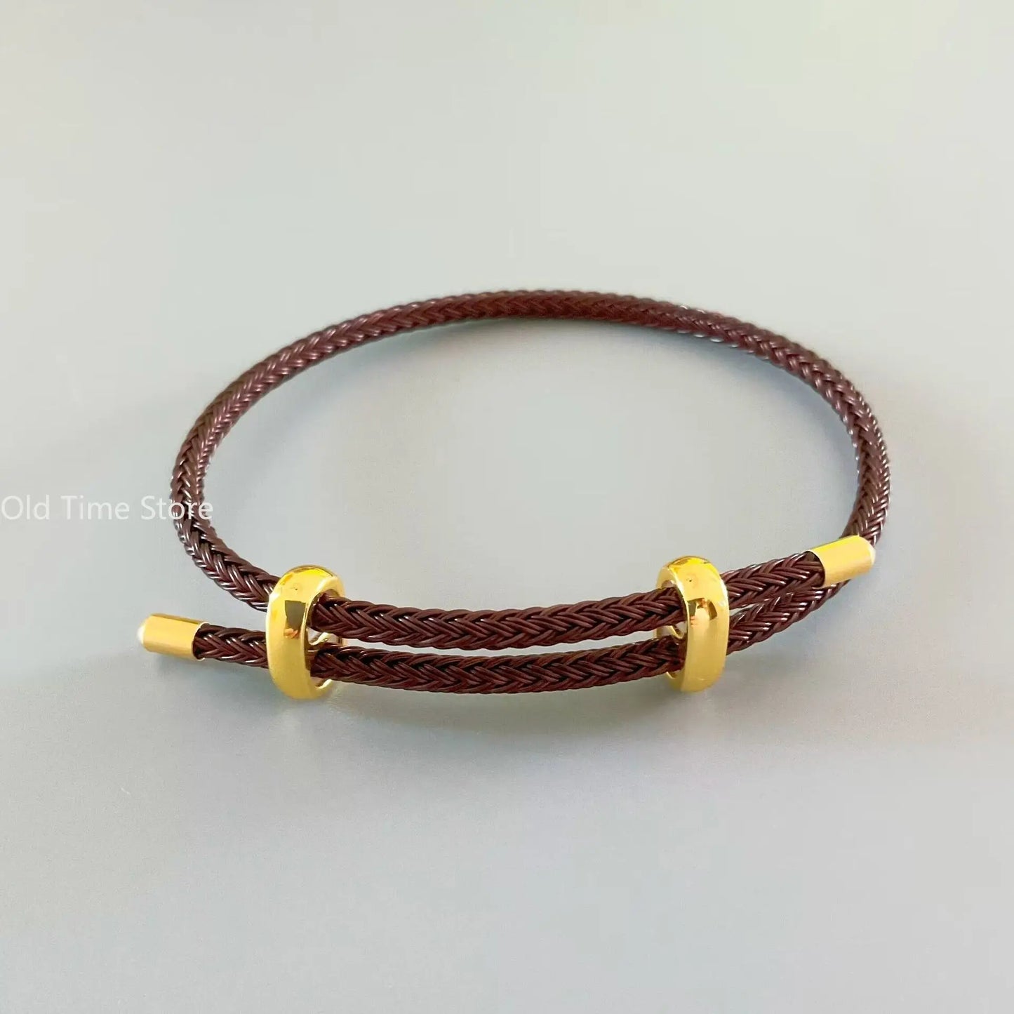 Rot-schwarzer Stahldraht, verstellbare Armreifen, erweiterbar, handgefertigt, geflochtenes Seil, Paar-Armbänder für Damen und Herren, Schmuckschnur