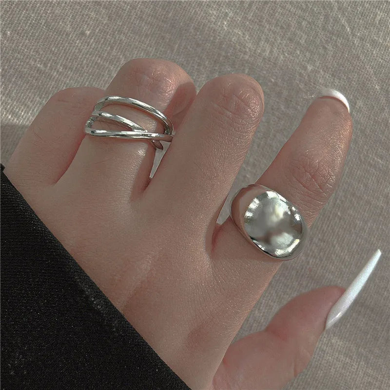 KOTiK Neue Design Seestern Perle Ring Form Gold Farbe Einstellbare Ringe Für Frauen Koreanische Mode Schmuck Party Luxus Zubehör