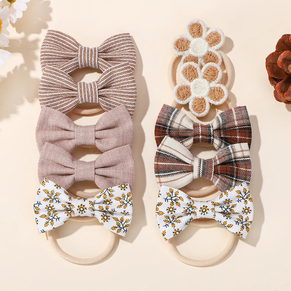 10 teile/satz süße Bögen Baby Haars pangen Spitze Blume Kinder Mädchen Haarnadeln Haars pangen Clip Geschenke elastische Mädchen Haar Zubehör