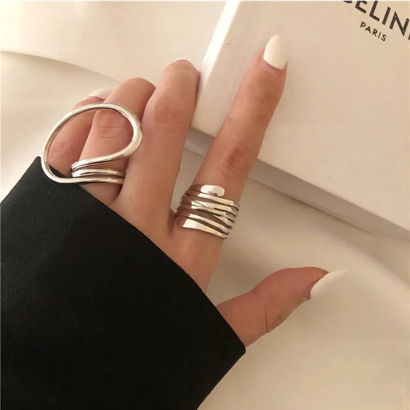 KOTiK Neue Design Seestern Perle Ring Form Gold Farbe Einstellbare Ringe Für Frauen Koreanische Mode Schmuck Party Luxus Zubehör
