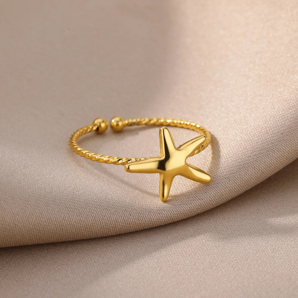 Edelstahl Ringe für Frauen Wasserdicht Offene Gold Farbe Ring Hochzeit Paar Band Schmuck Geschenke Kostenloser Versand Artikel anillos