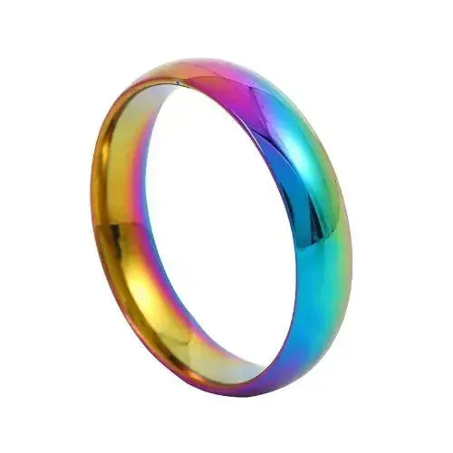 Modischer, schlichter, glatter Edelstahlring für Damen und Herren, klassische Paarringe, Hochzeit, Verlobung, Schmuck