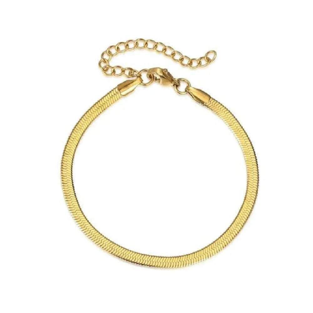 Mode Edelstahl Schlangenkette Armband für Frauen Männer Gold Silber Farbe Klassische Kette Armbänder Schmuck Weihnachtsgeschenk